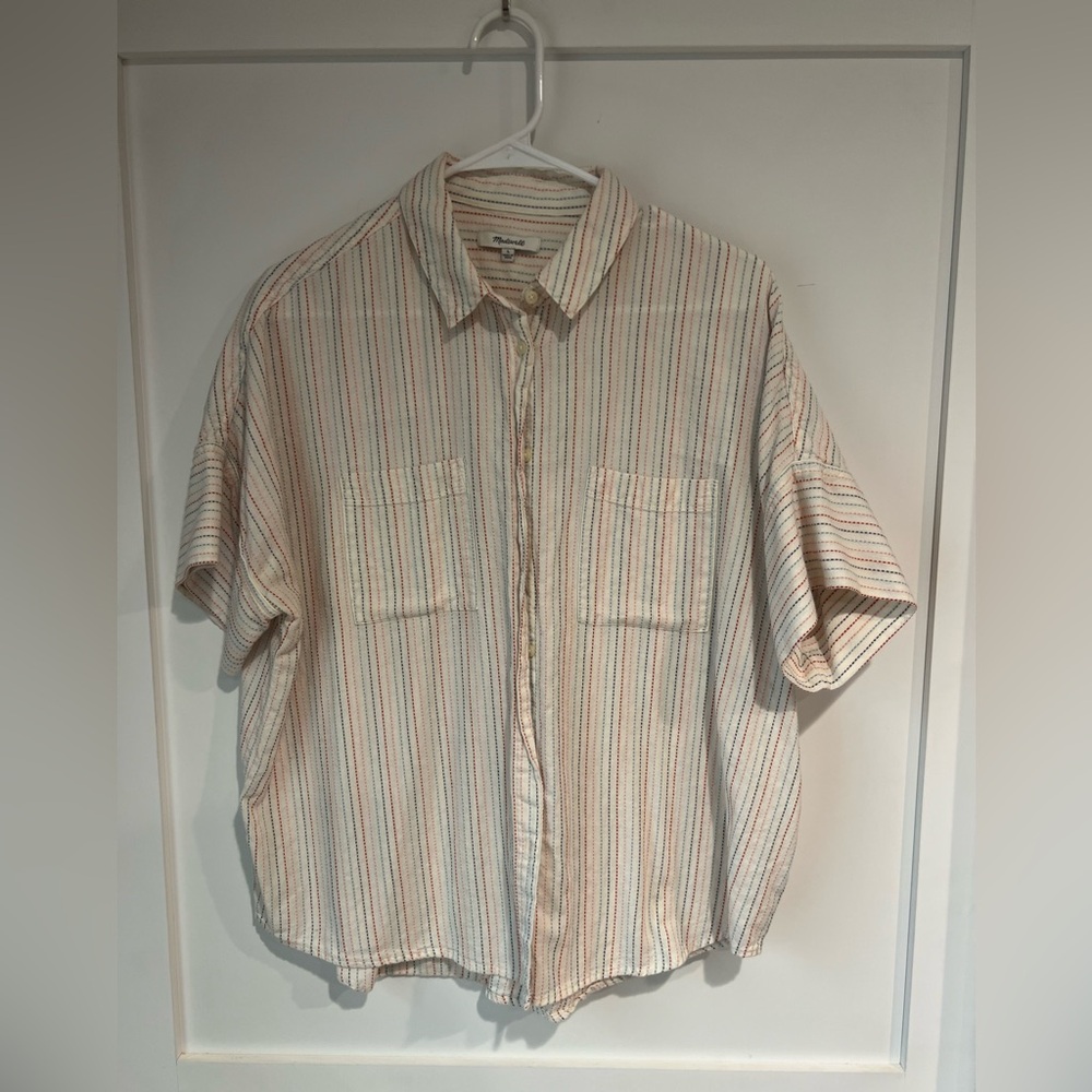 Like New_ Madewell Button Down Short Sleeve_Size Small - Picture 3 of 5